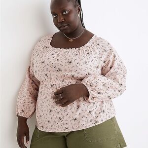Madewell Plus Sophia Top in Bouquet Floral